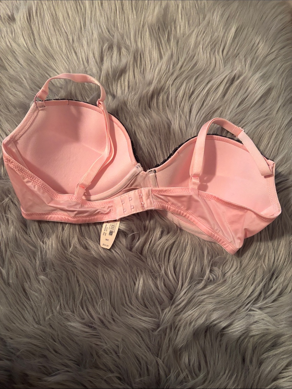 Victorias Secret Bra with Black Lace Trim - Picture 2 of 3